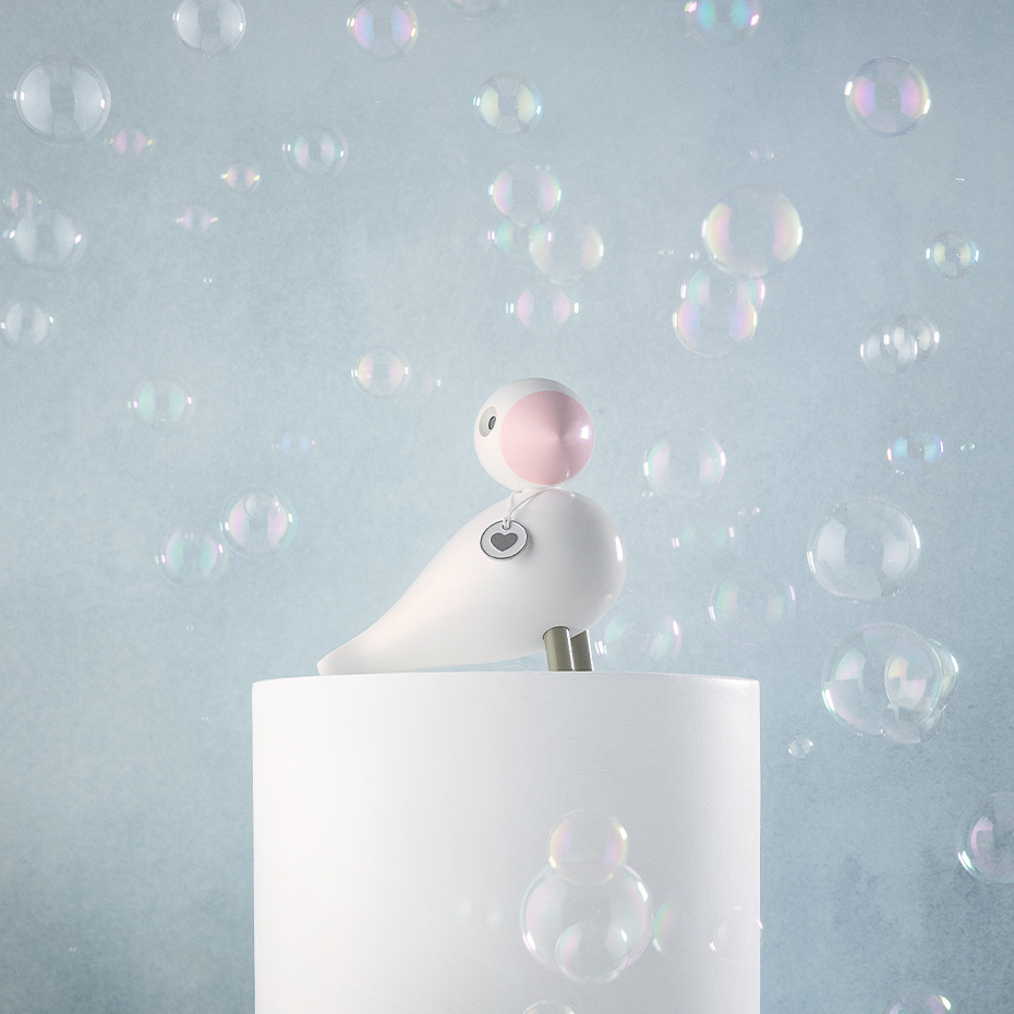 Love Sångfågel Vit/Rosa