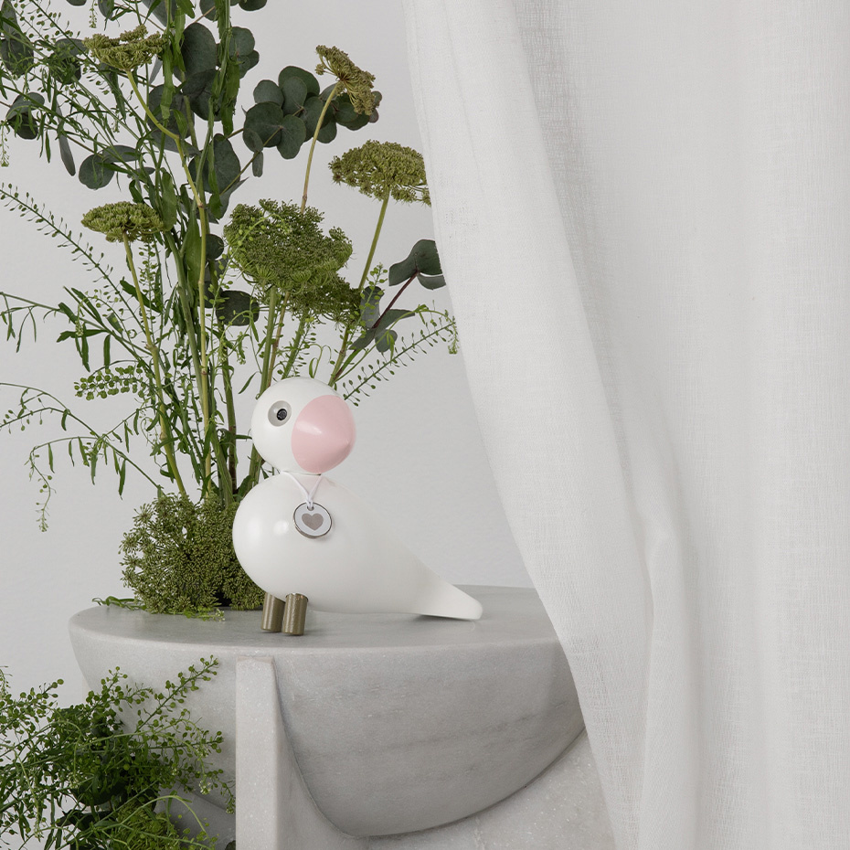 Love Sångfågel Vit/Rosa