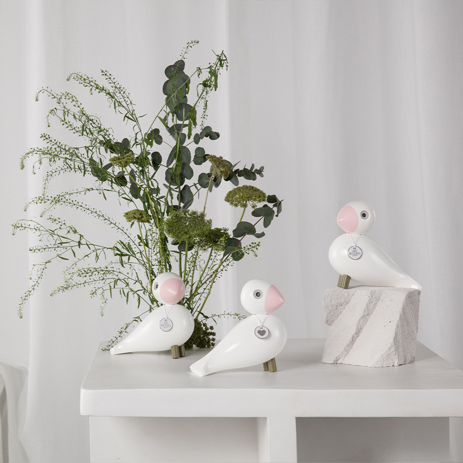 Love Sångfågel Vit/Rosa