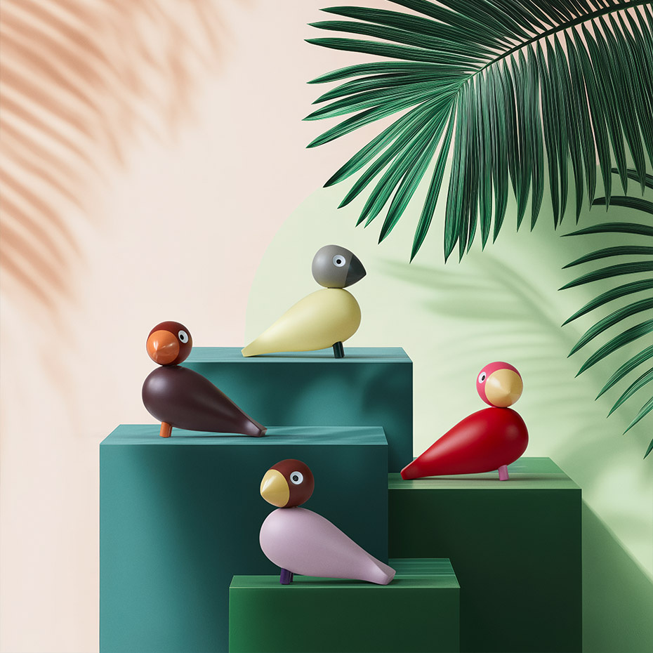 Bella Sångfågel Year Bird 2025 Creme/Grå