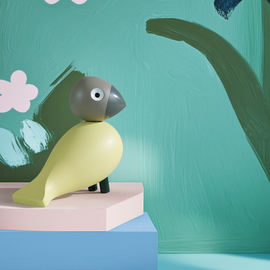 Bella Sångfågel Year Bird 2025 Creme/Grå