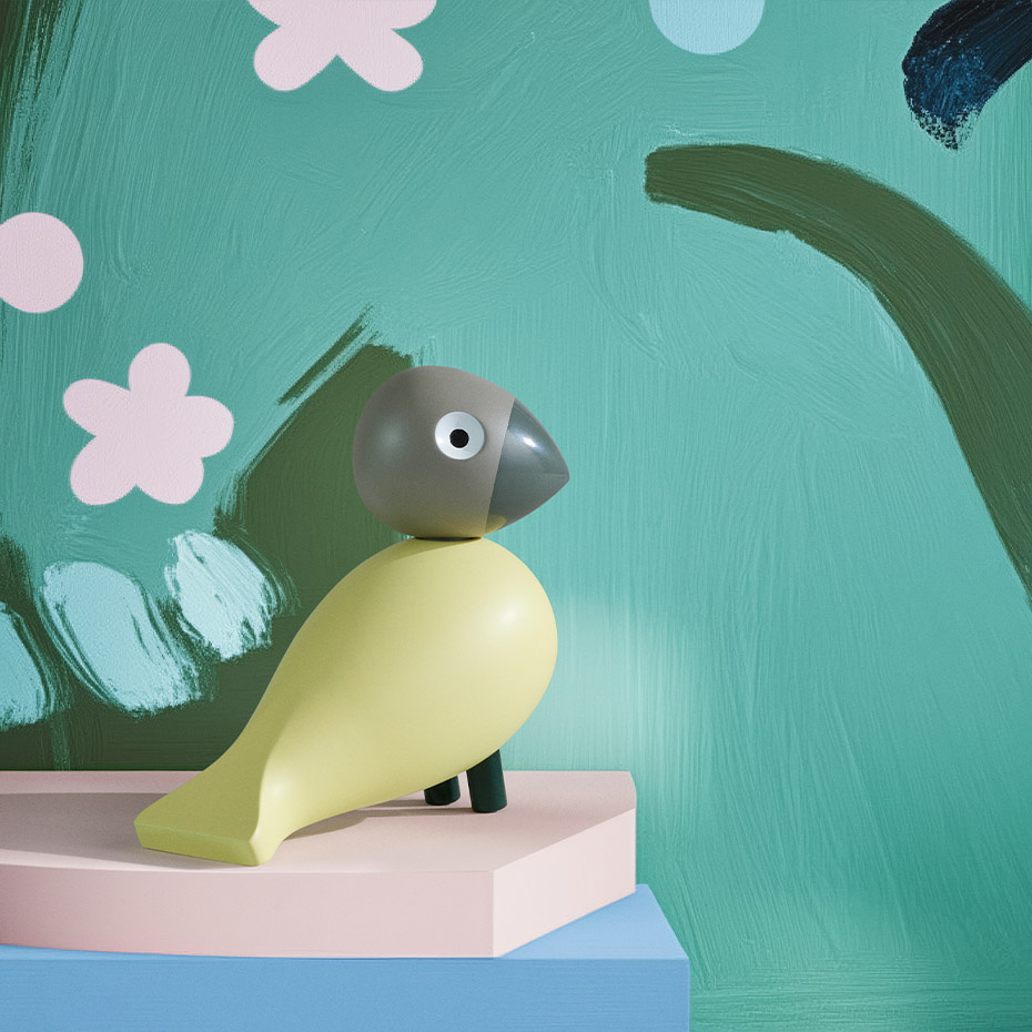 Bella Sångfågel Year Bird 2025 Creme/Grå