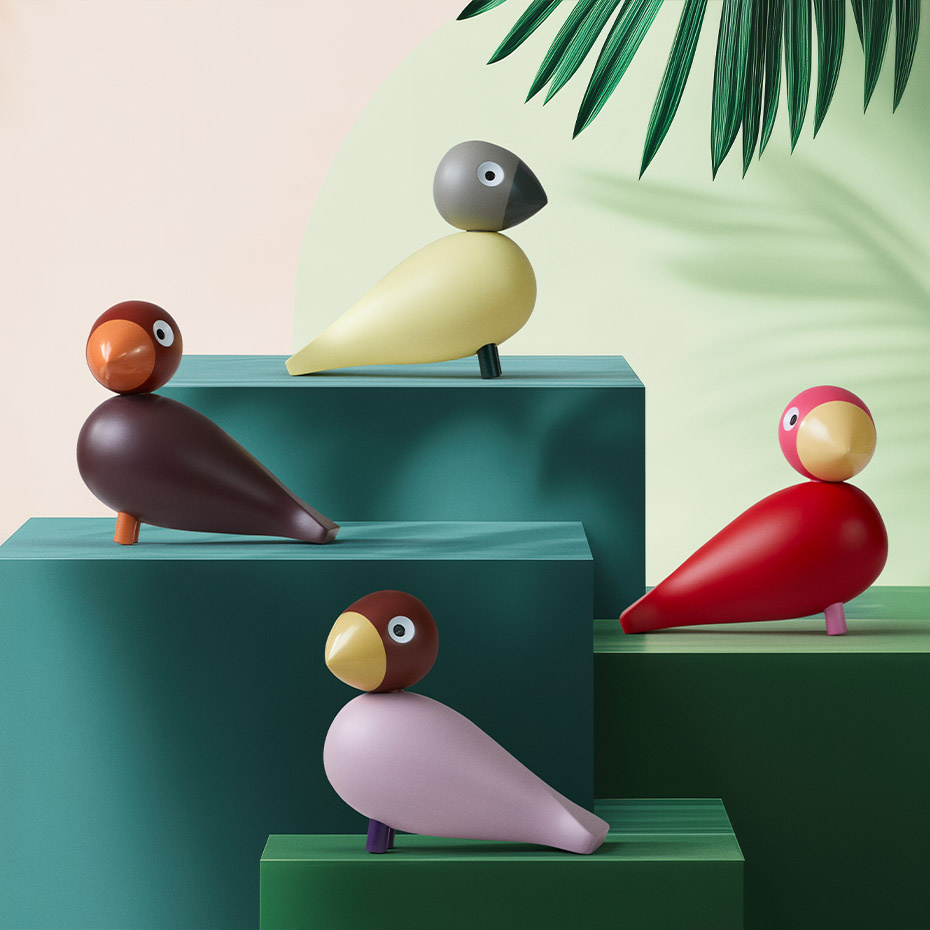 Bella Sångfågel Year Bird 2025 Creme/Grå