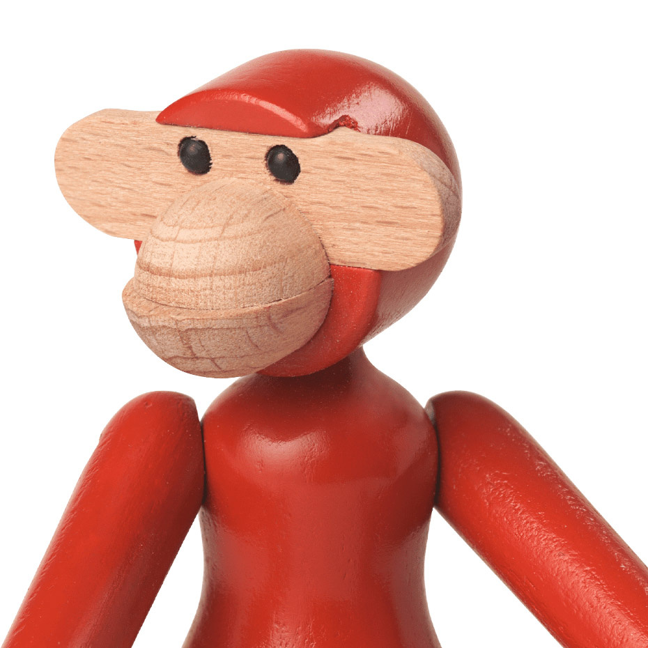 Apa Trädjur Mini Vintage Röd