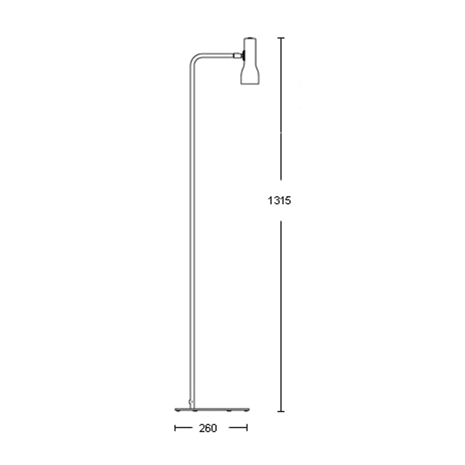Talk Golvlampa Vit/Brun
