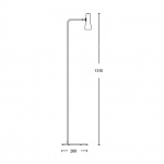 Talk Golvlampa Vit/Brun Talk Golvlampa Vit/Brun