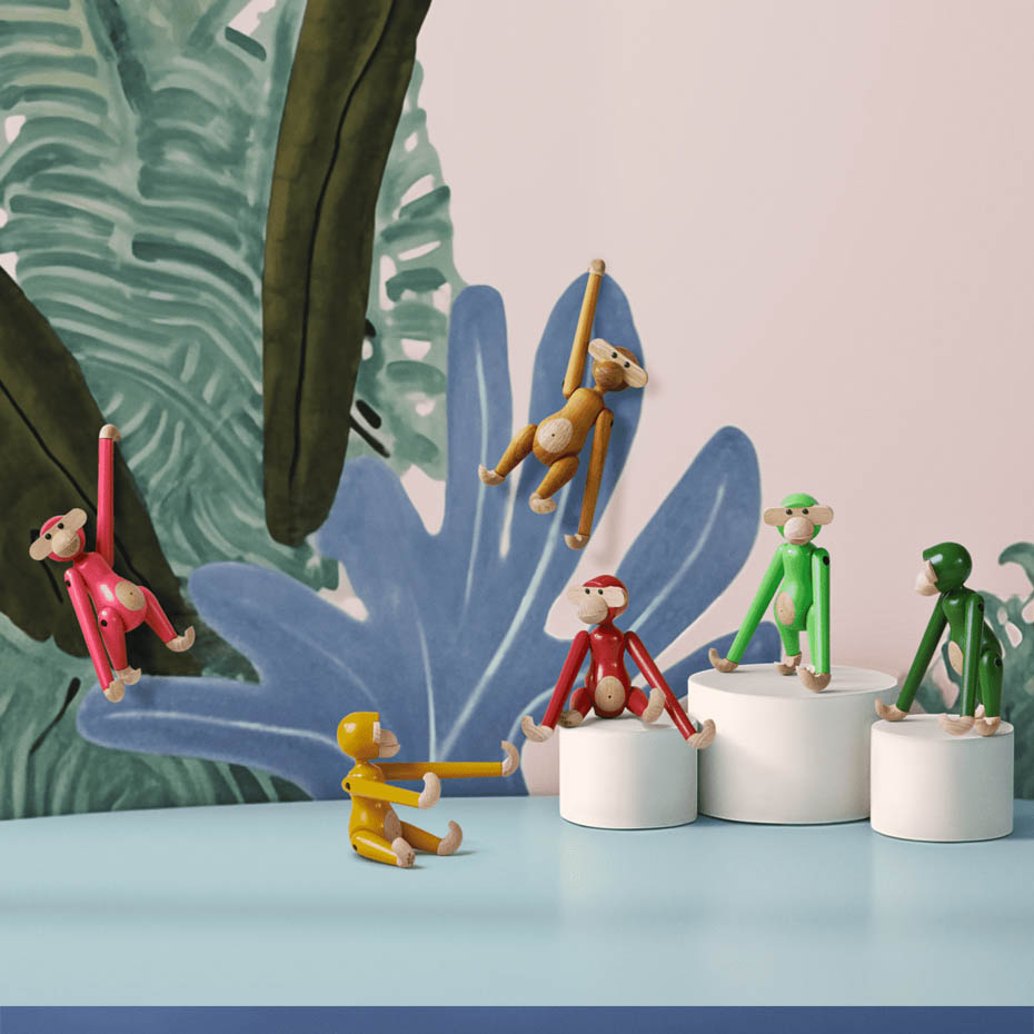 Apa Trädjur Mini Ljusgrön