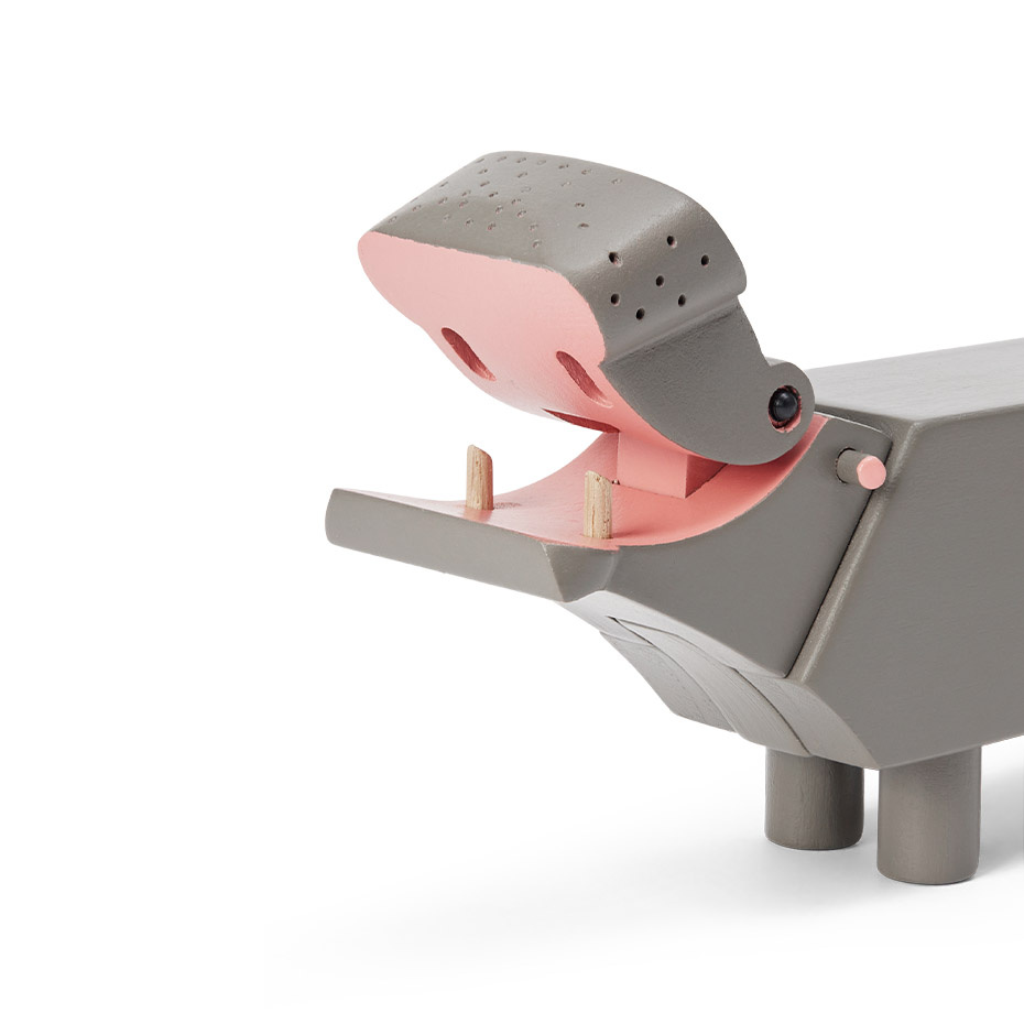 Flodhäst Trädjur Liliput Grå