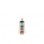 Skidåkare Boje Träfigur Multi Skidåkare Boje Träfigur Multi