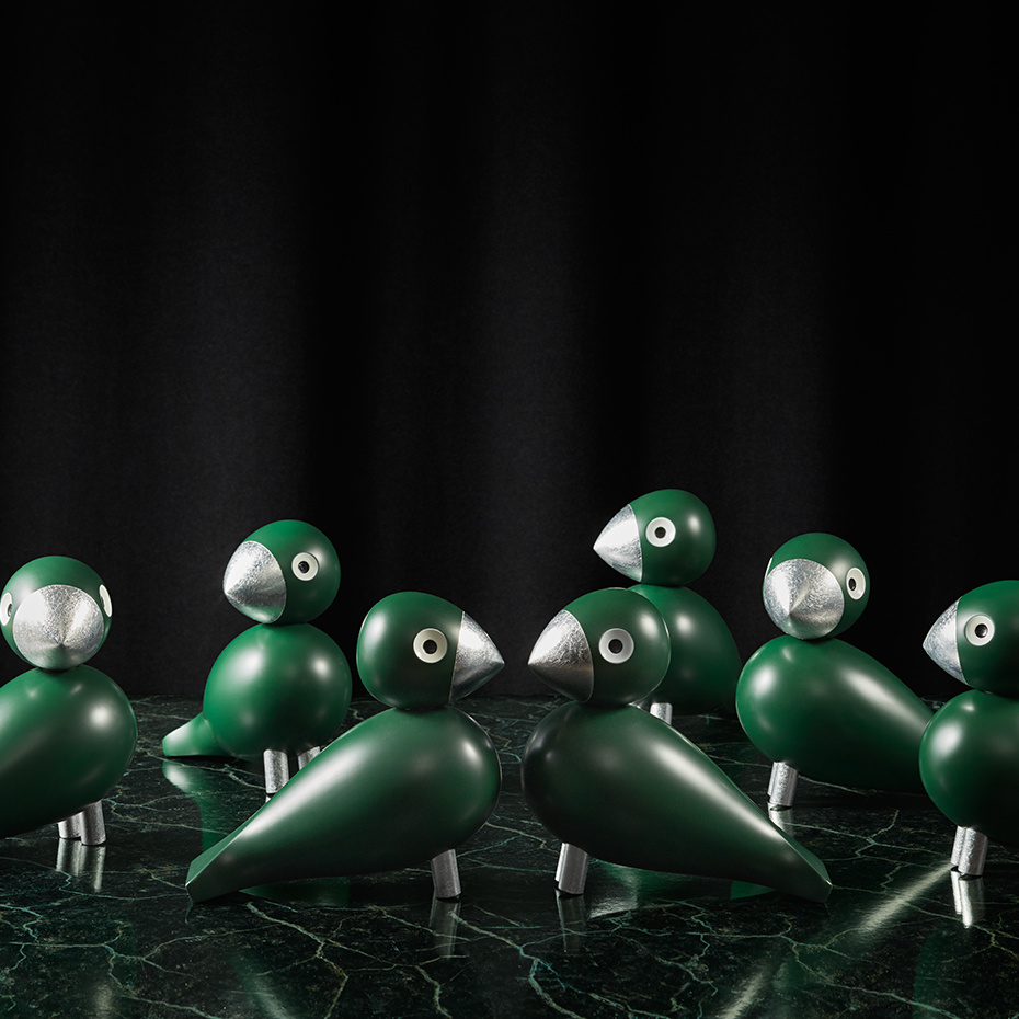 Georg Sångfågel Grön/Silver