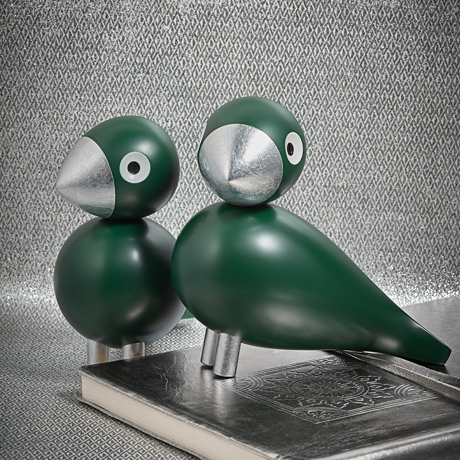 Georg Sångfågel Grön/Silver