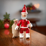 Tomtefar Träfigur Röd/Vit Tomtefar Träfigur Röd/Vit