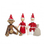 Tomtefar Träfigur Röd/Vit Tomtefar Träfigur Röd/Vit