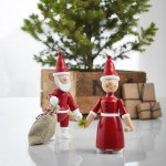 Tomtemor Träfigur Röd/Vit Tomtemor Träfigur Röd/Vit