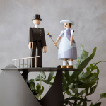 Sotare Träfigur Svart Sotare Träfigur Svart