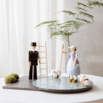 Herdinnan Träfigur Ljusblå Herdinnan Träfigur Ljusblå