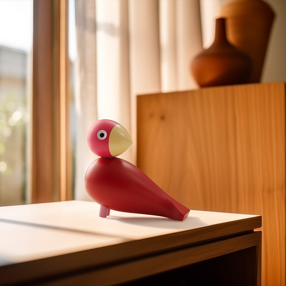 Flora Sångfågel Year Bird 2024 Rosa