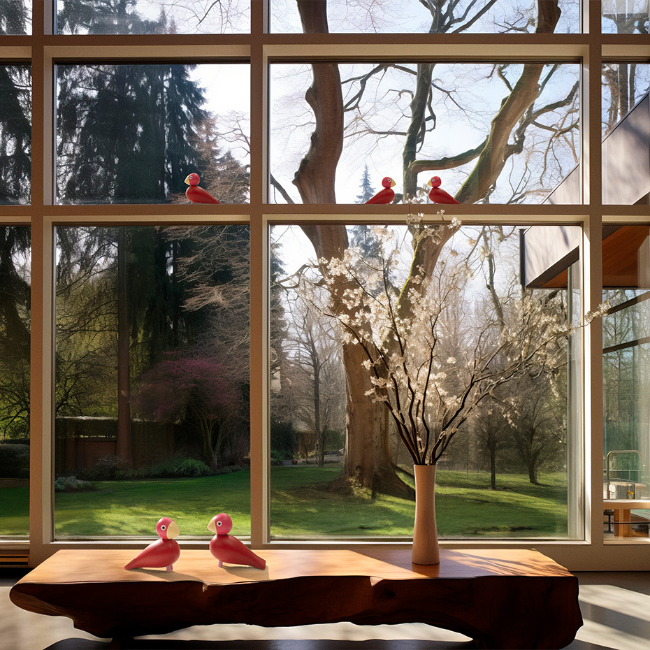 Flora Sångfågel Year Bird 2024 Rosa