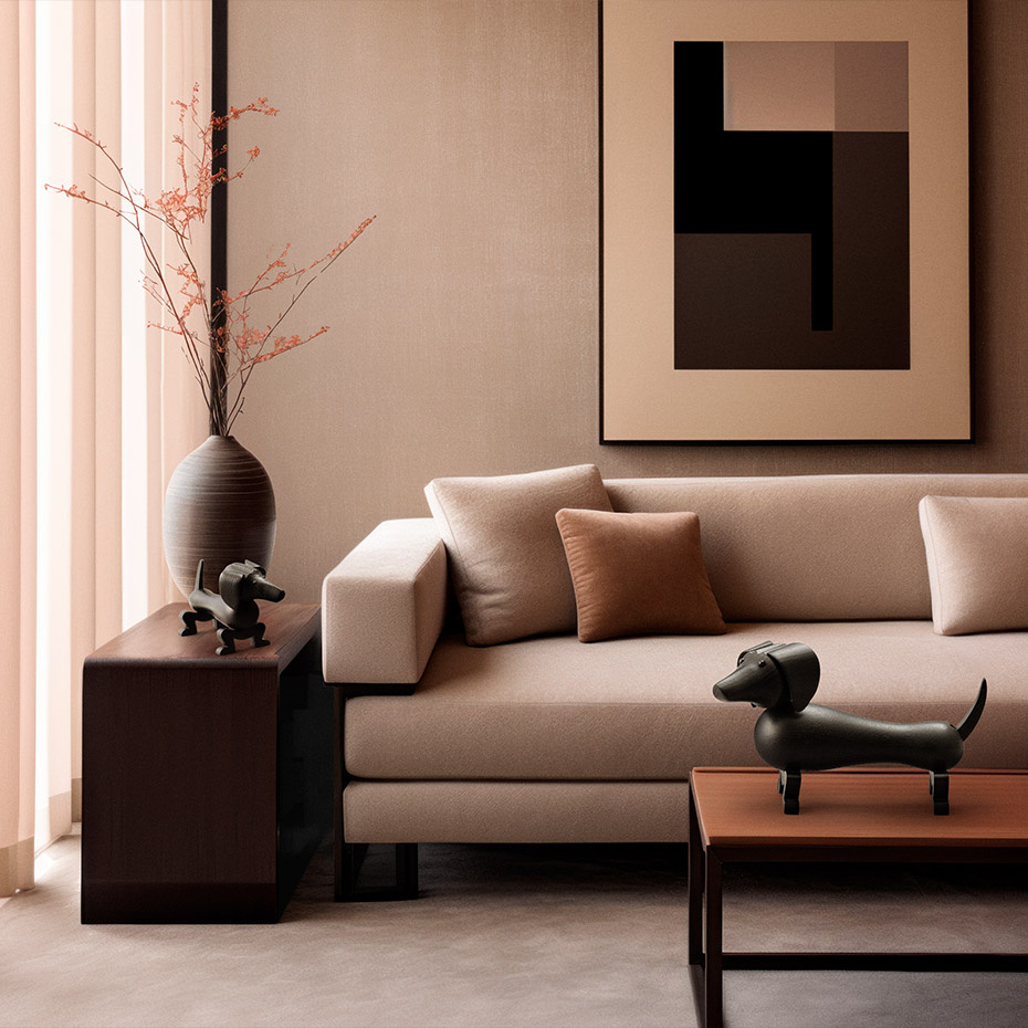 Hund Trädjur Medium Mörkbetsad Ek Anniversary Edition