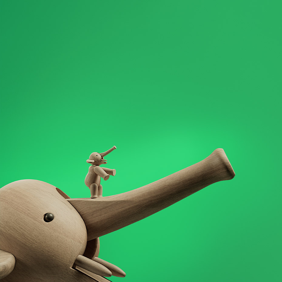 Elefant Trädjur Liliput Ek