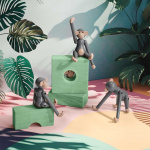 Apa Trädjur Mini Grå Apa Trädjur Mini Grå