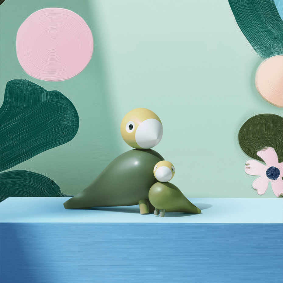 Liv & Lykke Sångfågel Grön