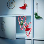 Julfåglar Träfigurer Röd/Grön Julfåglar Träfigurer Röd/Grön