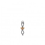 Apa Nyckelring Silverfärgad Svart Läder/Teak/Limba Kay Bojesen Apa Nyckelring Silverfärgad Svart Läder/Teak/Limba