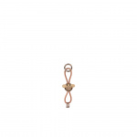 Apa Nyckelring Guldfärgad Naturläder/Teak/Limba Kay Bojesen Apa Nyckelring Guldfärgad Naturläder/Teak/Limba