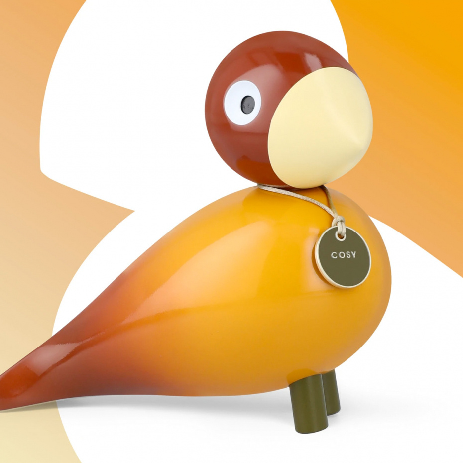 Cosy Story Bird Sångfågel Orange