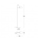 Streck Golvlampa Vit Streck Golvlampa Vit