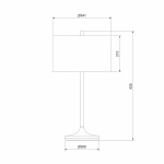 Soft Bordslampa Vit Linne/Metallic Bronze Soft Bordslampa Vit Linne/Metallic Bronze