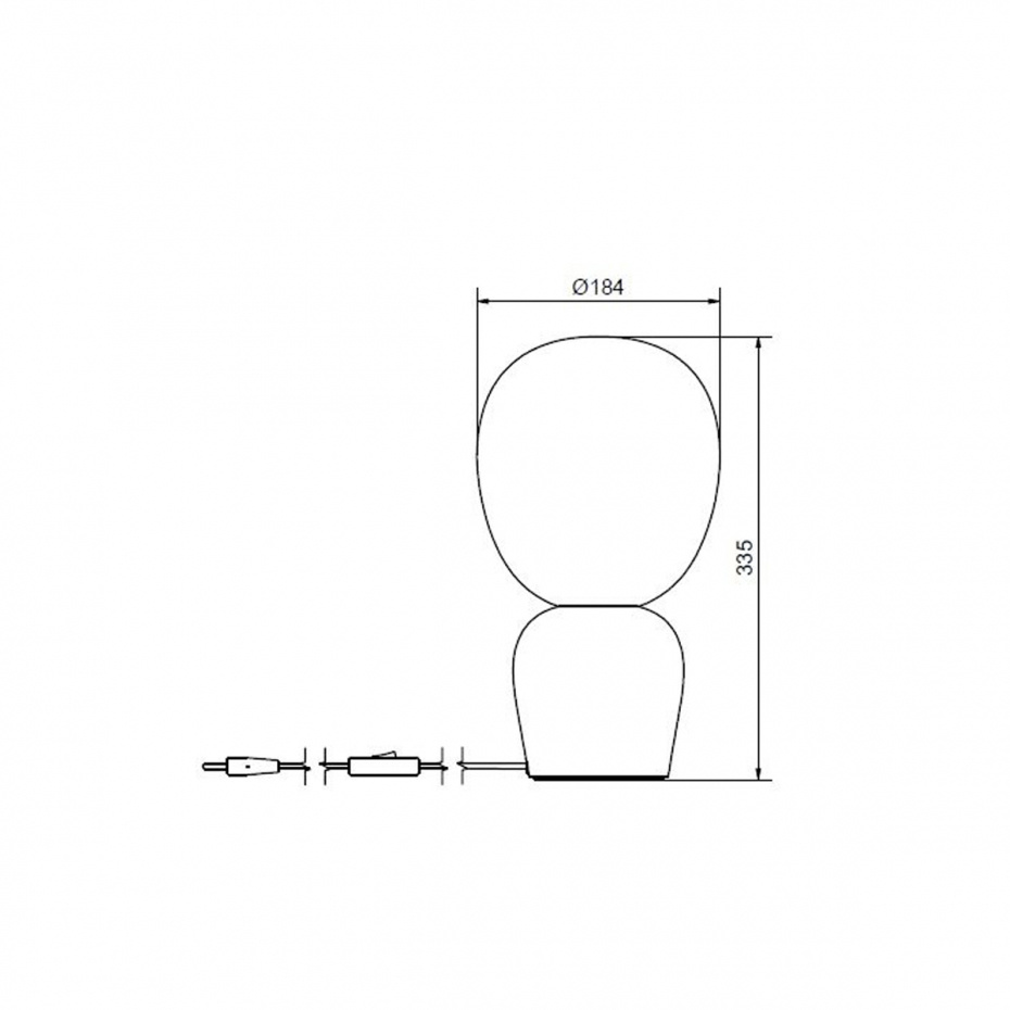 Buddy Bordslampa Soft Greige/Opalglas