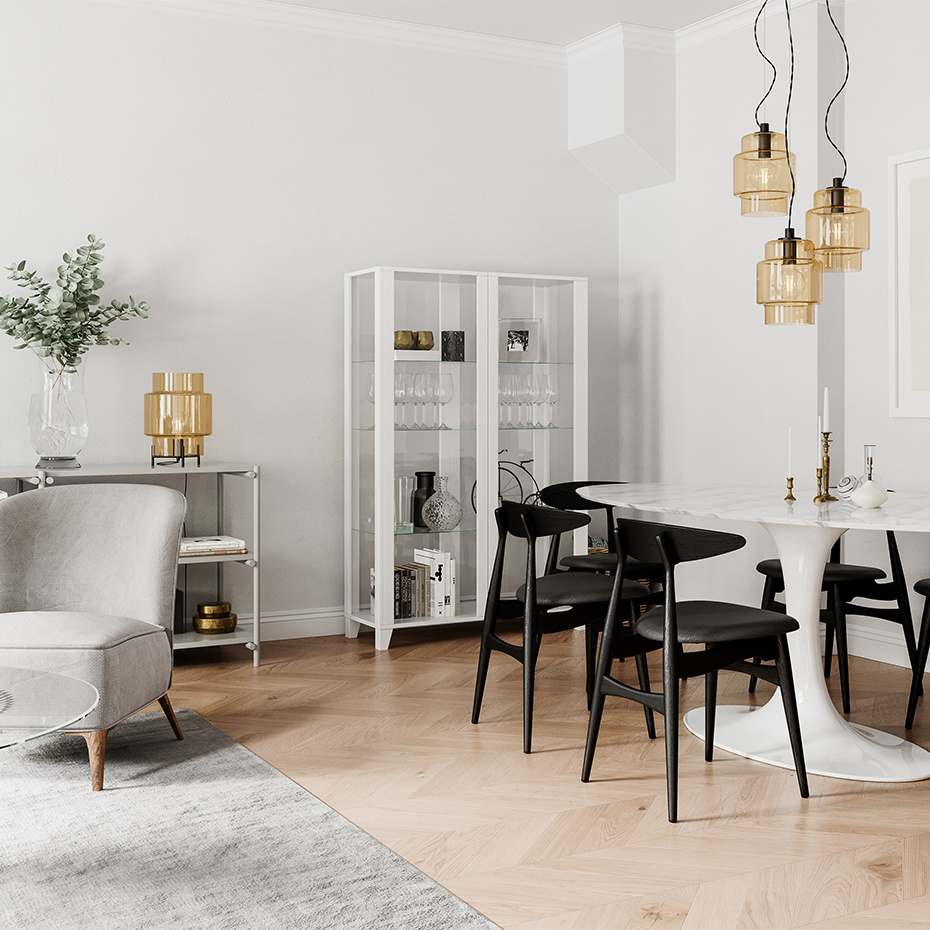 Ebbot Bordslampa H37cm Amber