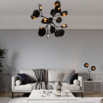 Turno Bordslampa H59cm Mattsvart/Mässing Turno Bordslampa H59cm Mattsvart/Mässing