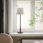 Lumi Bordslampa H68,5cm Mattsvart/Vit Lumi Bordslampa H68,5cm Mattsvart/Vit