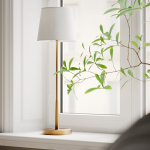 Lumi Bordslampa H68,5cm Mässing/Vit Lumi Bordslampa H68,5cm Mässing/Vit