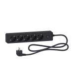 Unica Extend Grenuttag Med Brytare 5-Vägs Jordad Antracitgrå Unica Extend Grenuttag Med Brytare 5-Vägs Jordad Antracitgrå