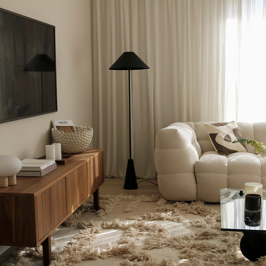 Cannes Golvlampa Svart