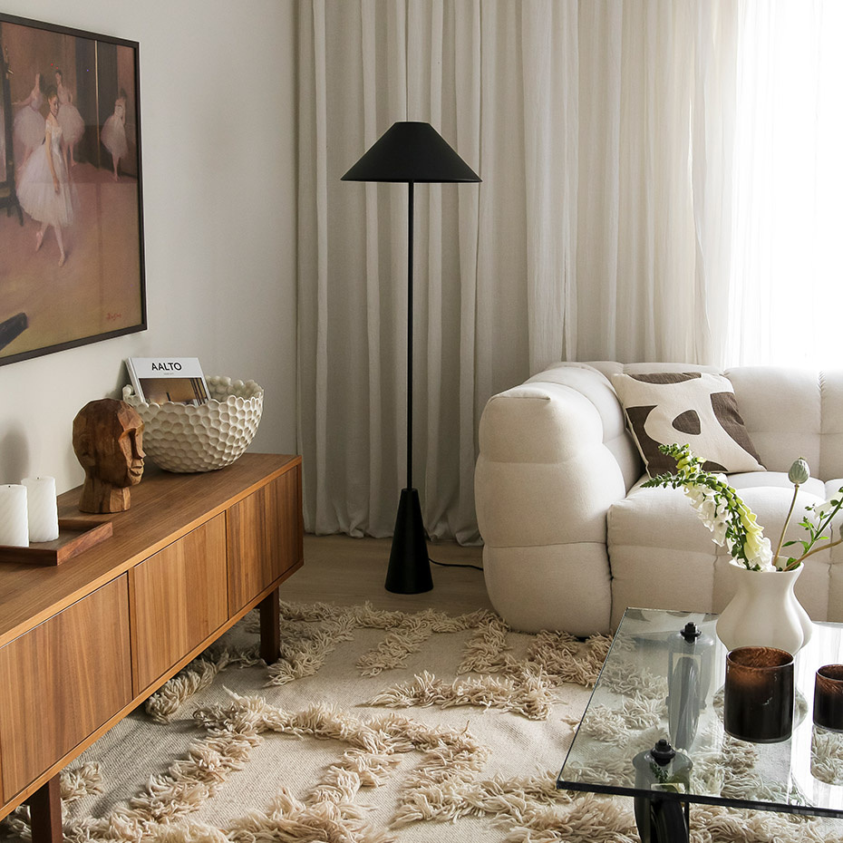 Cannes Golvlampa Svart