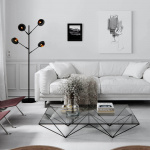 Turno Golvlampa H175cm Mattsvart/Mässing Turno Golvlampa H175cm Mattsvart/Mässing