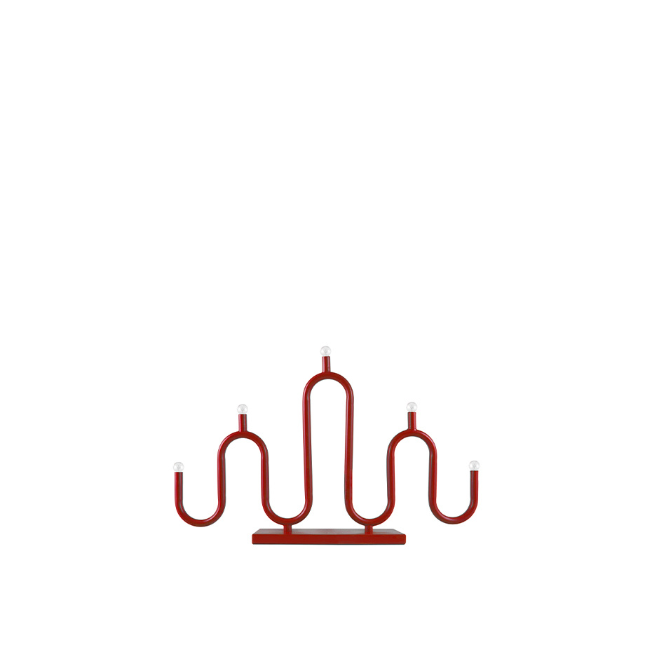 Globen Lighting Noel 5 Ljusstake Röd