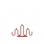 Noel 5 Ljusstake Röd Globen Lighting Noel 5 Ljusstake Röd