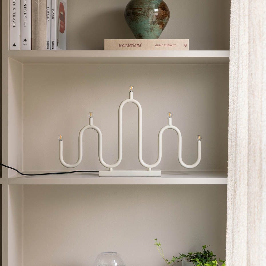 Noel 5 Ljusstake Elfenbensvit