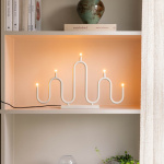 Noel 5 Ljusstake Elfenbensvit Noel 5 Ljusstake Elfenbensvit