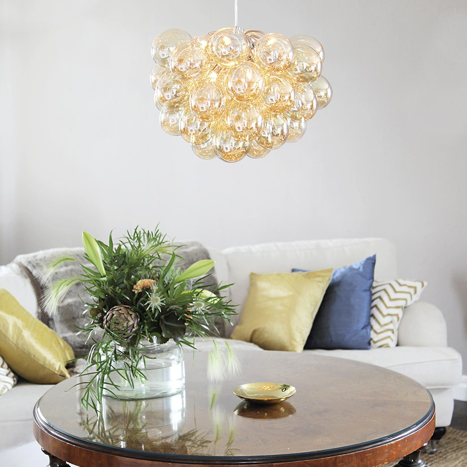 Gross Pendel Ø50cm Amber