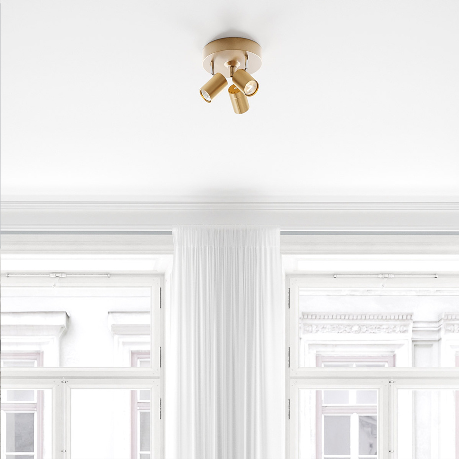 Correct 3 Spotlight Mässing