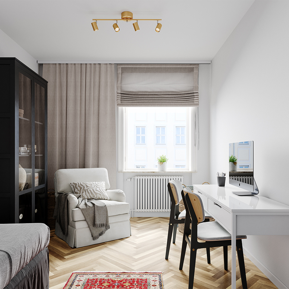 Correct 4 Spotlight Mässing