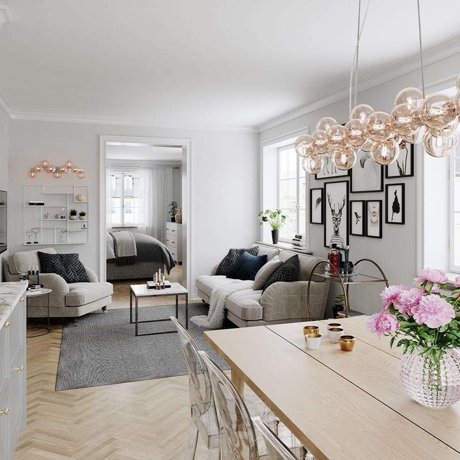 Splendor Bar Pendel Amber