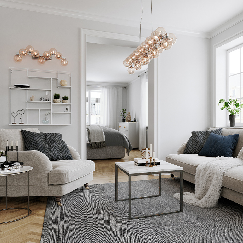 Splendor Bar Pendel Amber